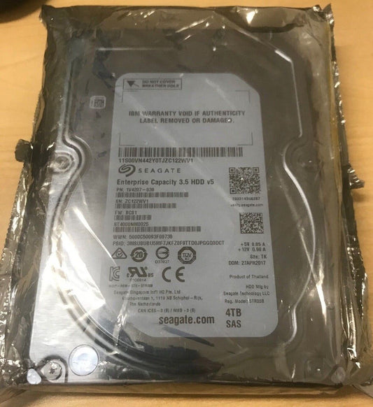 Seagate Enterprise  Hard Drive ST4000NM0025 V5 3.5 4TB SAS 3.5  128MB Cache IBM