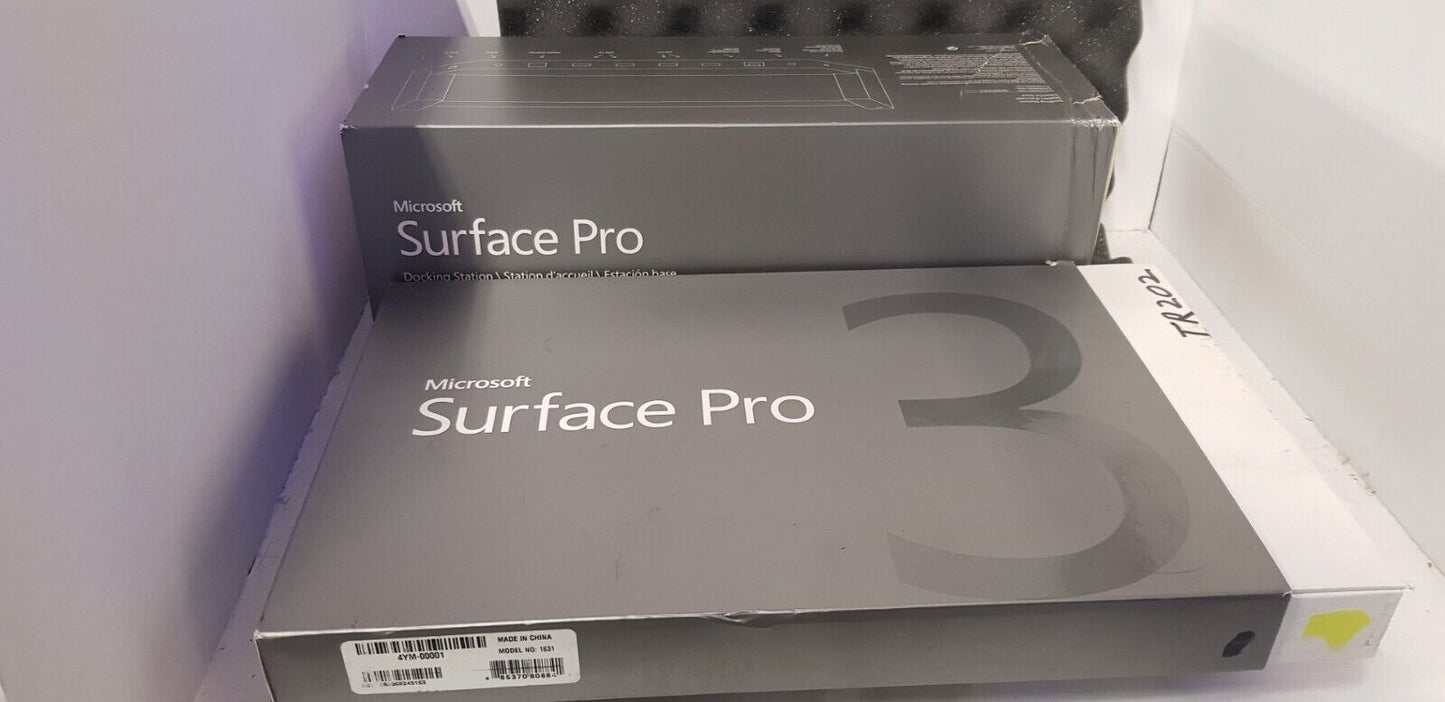 Microsoft Surface Pro 3 12.3" QHD 4GB 64GB WIN 10 pro Type Cover Keyboard DOCK