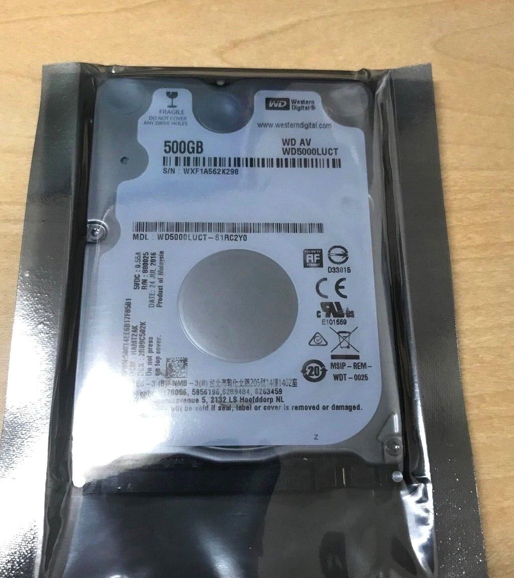 Western Digital WD WD5000LUCT  500GB 2.5 Laptop Hard Drive thin 7MM PS3 PS4 XBOX