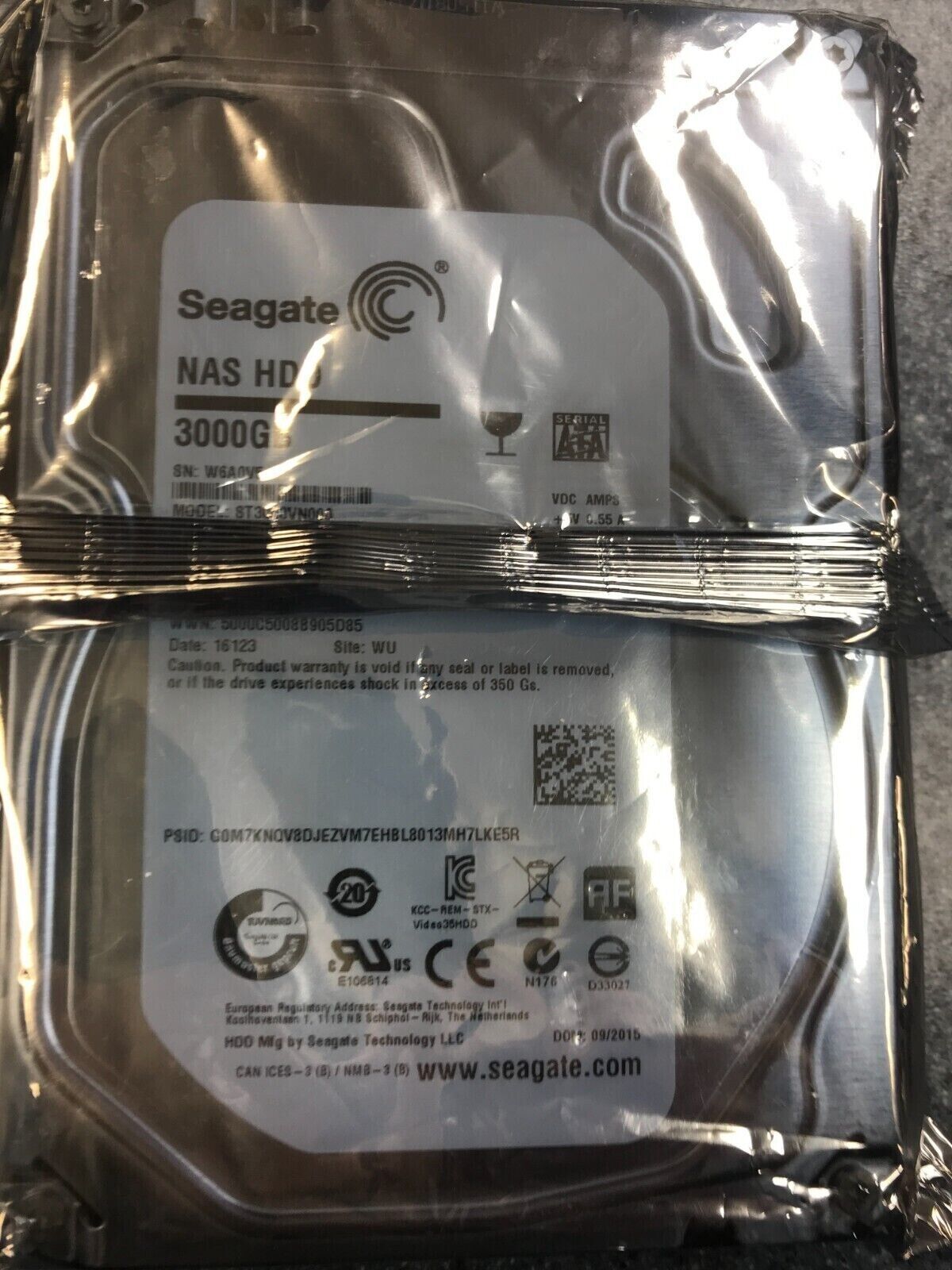 SEAGATE 3TB 3.5" SATA HDD 5900 RPM ST3000VN000 NAS hard drive Warranty