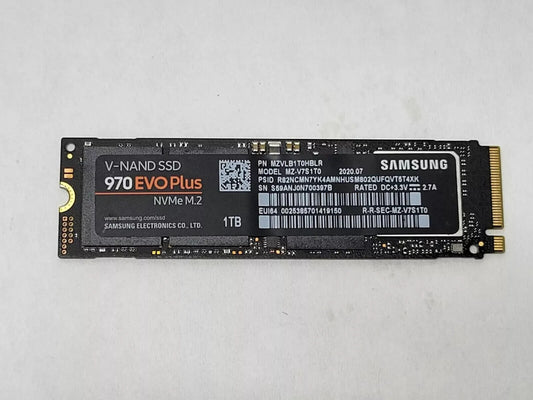Samsung 970 EVO Plus 1TB NVMe M.2 SSD MZ-V7S1T0 MZVLB1T0HBLR