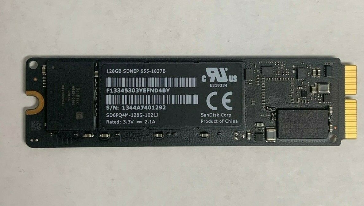Apple 128GB PCIe SSD Sandisk SDNEP 655-1837B for MacBook Air / MacBook Pro