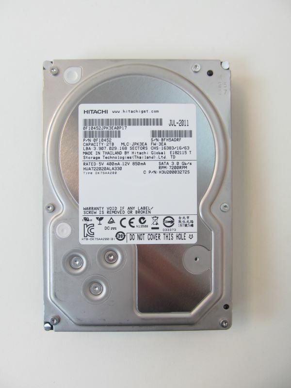 HITACHI Ultrastar  2TB 7200RPM SATA  3.5" Hard Drive 0F10452 HDD desktop DVR PC