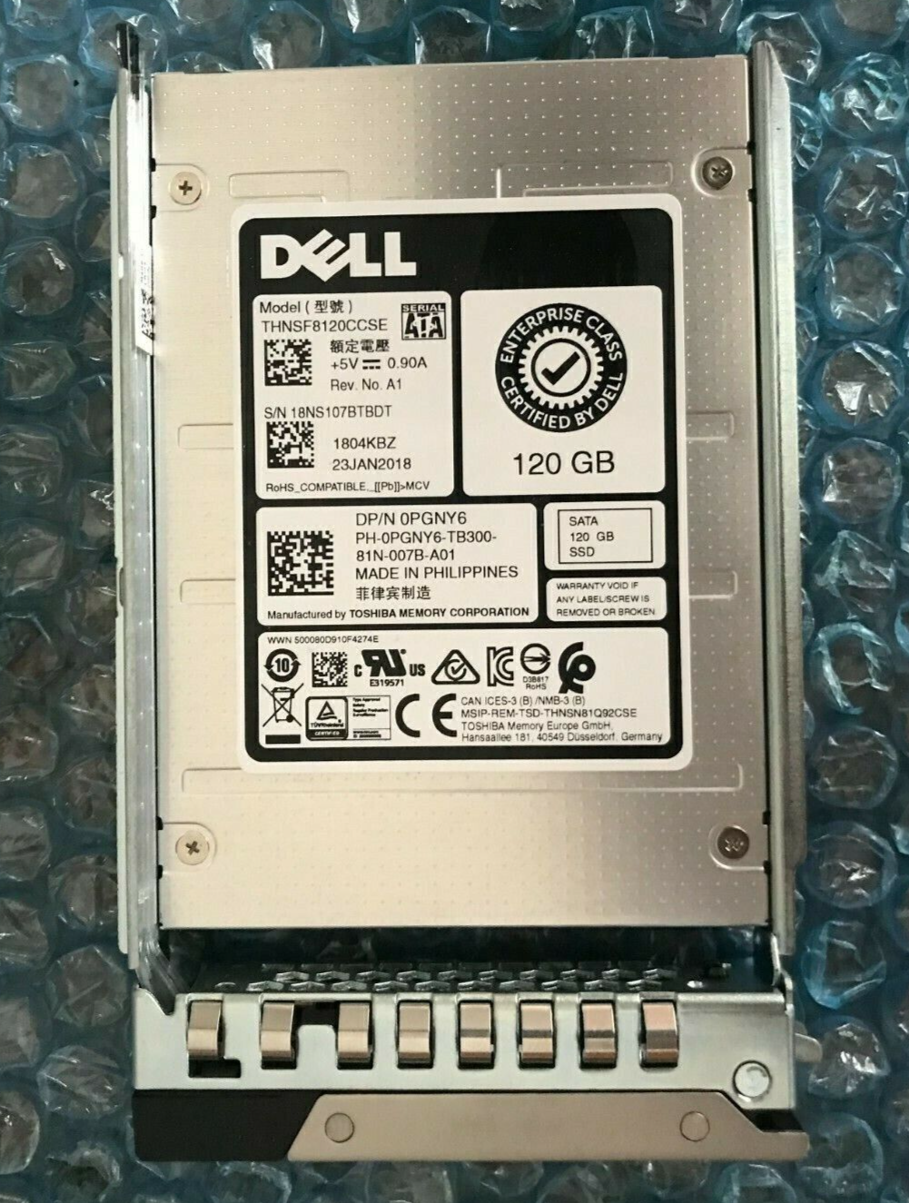 PGNY6 Dell 120GB SATA 6Gbps Read Intensive 2.5'' SSD 0PGNY6 THNSF8120CCSE