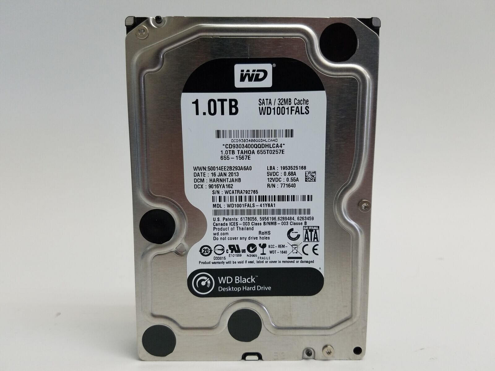 Western Digital Caviar Black WD1001FALS 1 TB 3.5" SATA II Hard Drive