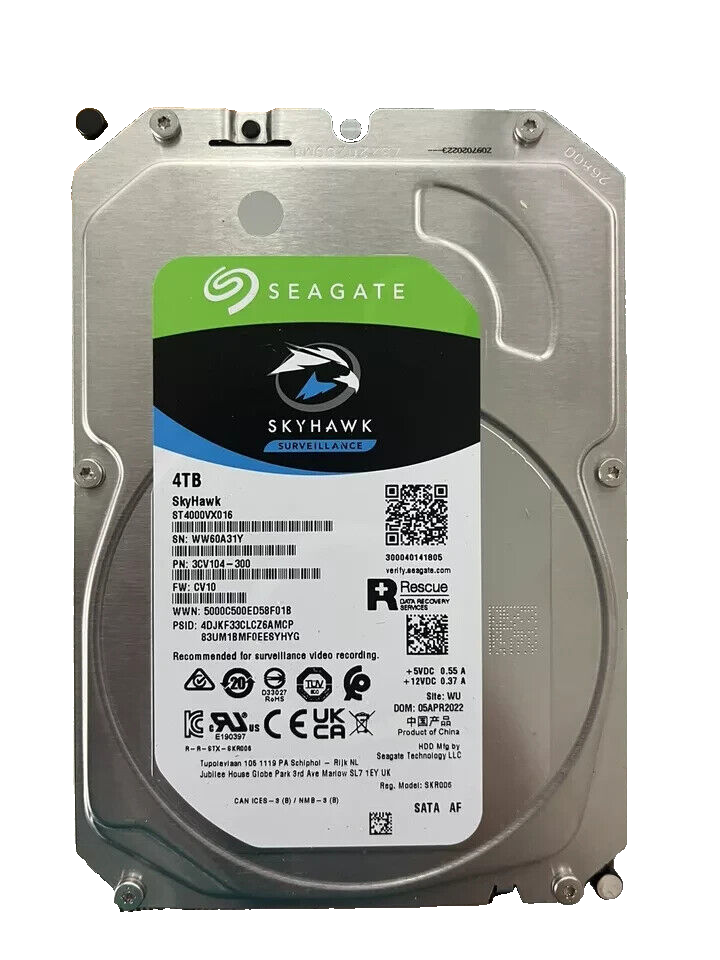 Seagate Skyhawk 3.5 HDD ST4000VX016 4TB SATA hard drive