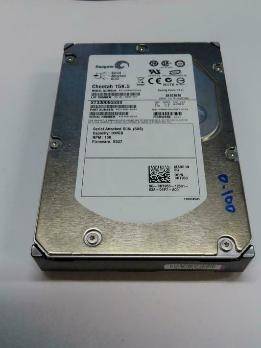 HT953 0HT953 DELL 300GB 15K RPM 3Gb/s 3.5" SAS SERVER HDD Hard Drive HDD seagate