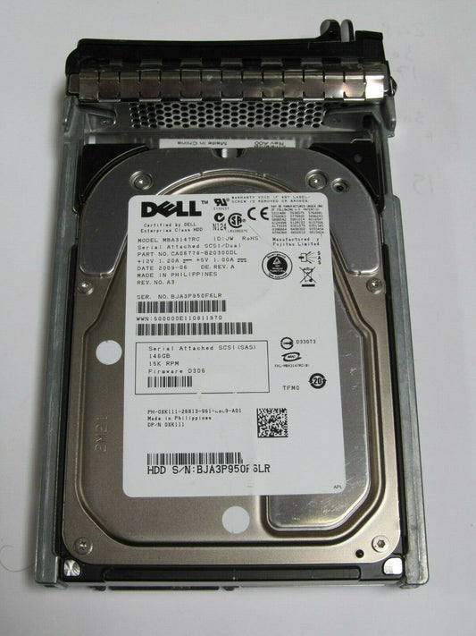 XK111/0XK111/MBA3147RC-FUJITSU/DELL- 147GB 15K 3.5" SAS HDD XK111