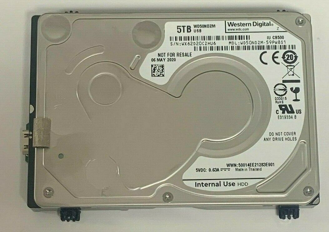 WD50NDZM-59A8KS1 Western Digital 5TB USB C MAY 2020 DATA RECOVERY