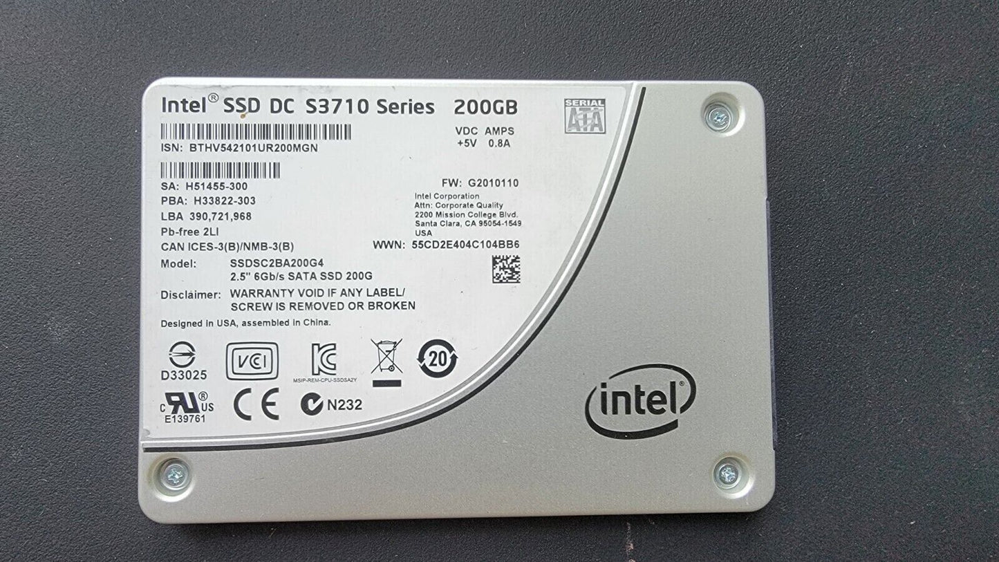 Intel SSD DC S3710 Series 200 GB Internal 2.5" MLC  SSDSC2BA200G4 7MM hard drive