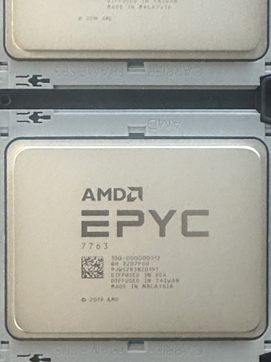 AMD EPYC 7763 Processor 64-Core 2.45GHz 256MB 280W CPU 100-000000312 Unlocked