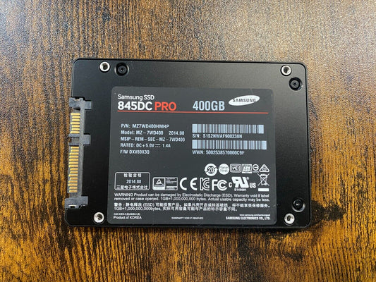 MZ-7WD400 SAMSUNG 845DC PRO 400GB SATA  2.5"  SSD hard drive HDD