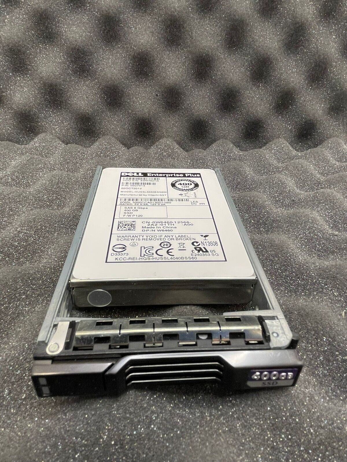 W6460 Dell Compellent 400GB SAS 2.5''-3.5'' 6Gbps SSD HUSSL4040BSS600 0W6460