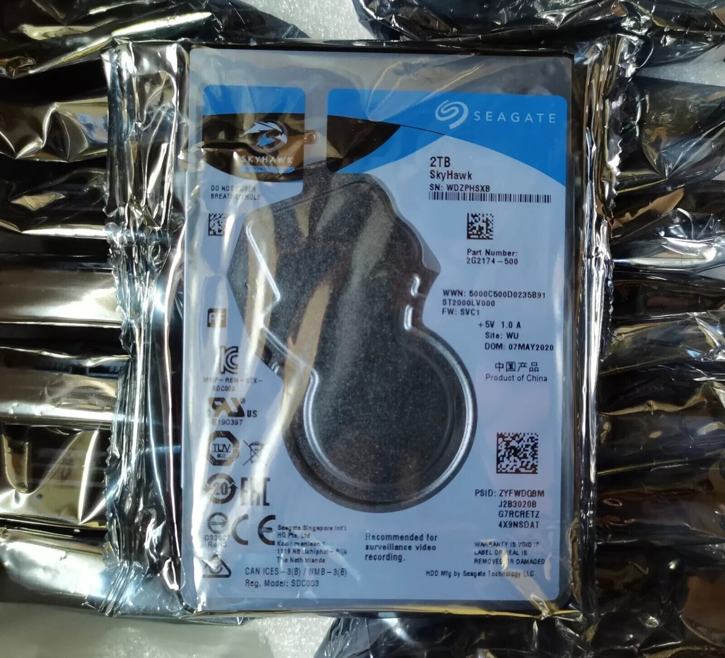 Seagate SkyHawk 2TB ST2000LV000 6Gb/s SATA 2.5" Laptop Hard Disk Drive Dom 2024