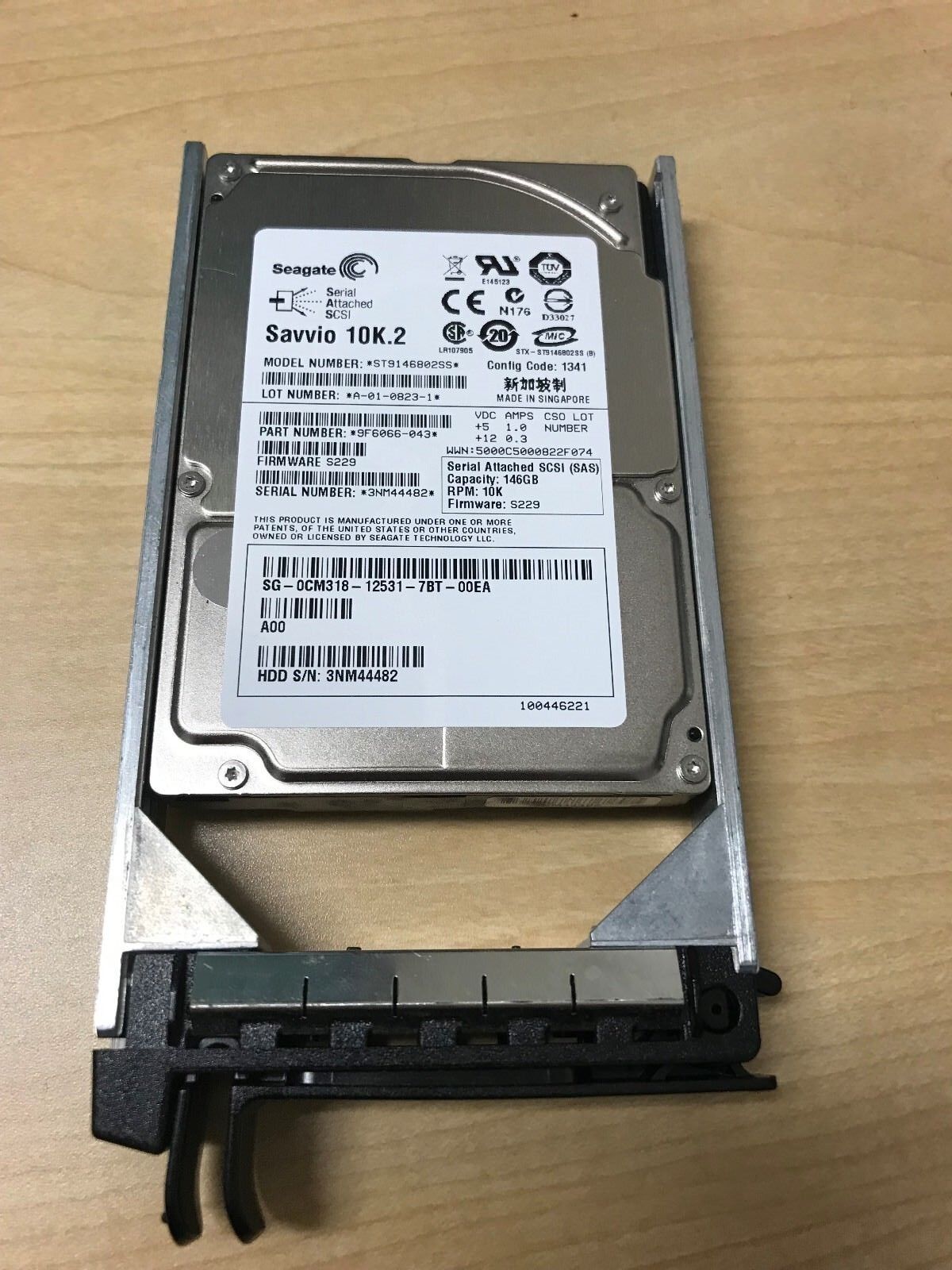 Seagate ST9146802SS p/n: 9F6066-043 146GB SCSI (SAS) 5311