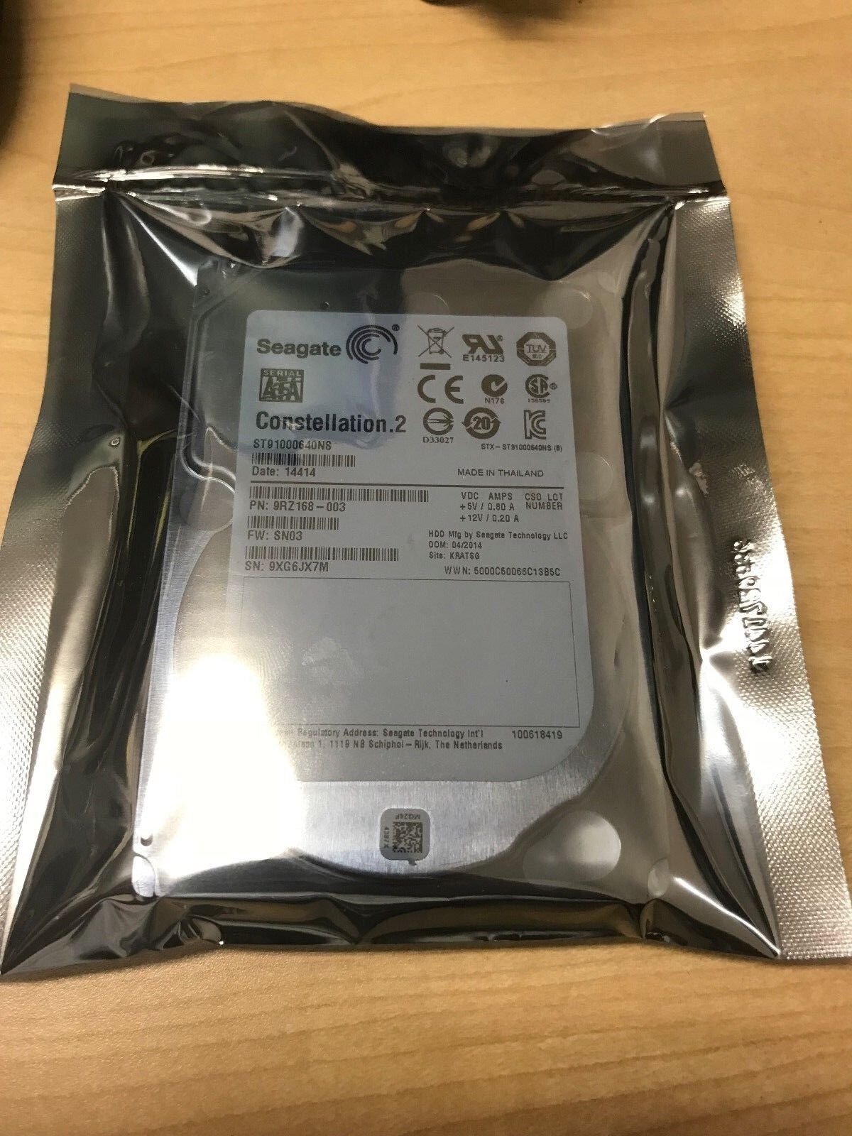 ST91000640NS Seagate Constellation 1TB 7.2K  SATA 6Gb/s Enterprise 2.5" HDD READ