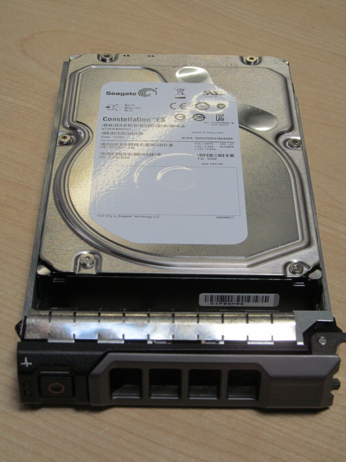 2TB 7.2K SAS 3.5" Hard Drive Dell Server R710 R720 R730 R510 Hot Swap 6Gb/s HDD