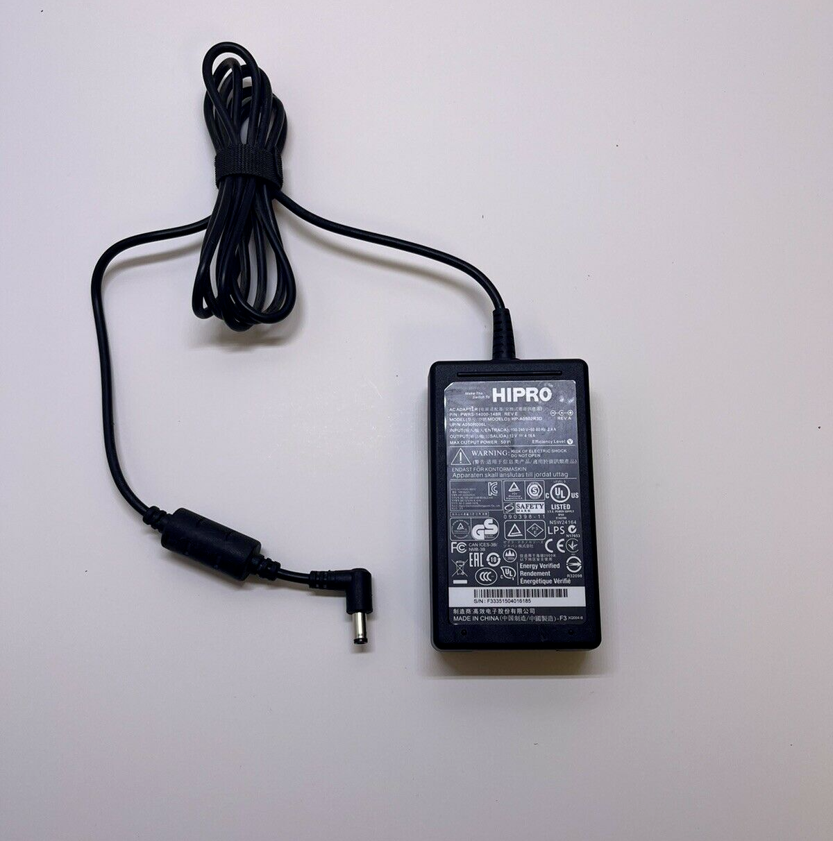 HIPRO 50W 12V 4.16A AC Charging Adapter Power Supply w/ Straight Tip