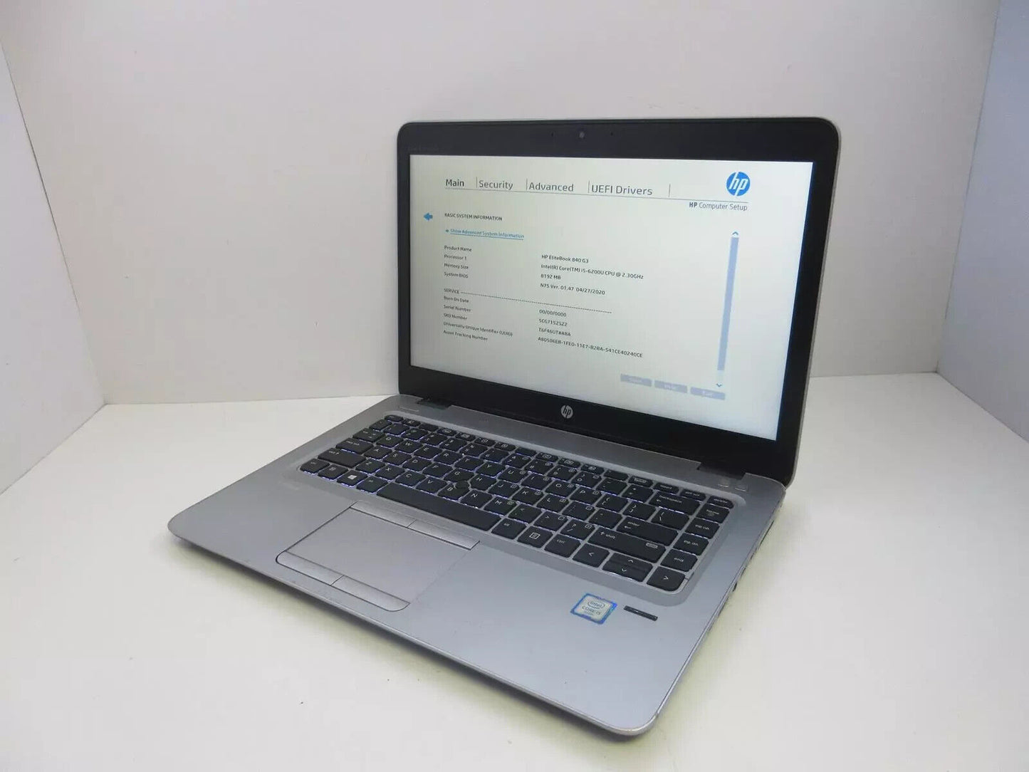 lot 5 HP ELITEBOOK 840 G3 Laptop w/ Intel Core i5-6200U 2.30 GHZ parts