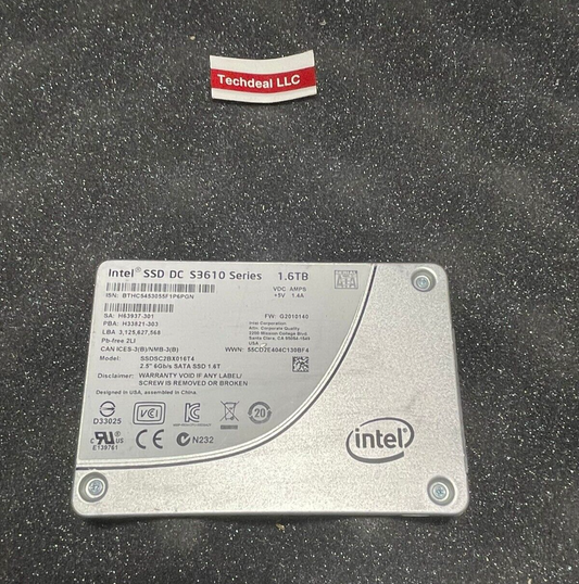 Intel DC S3610 SSD SSDSC2BX016T4 1.6TB 6Gbps 2.5'' Solid State Drive