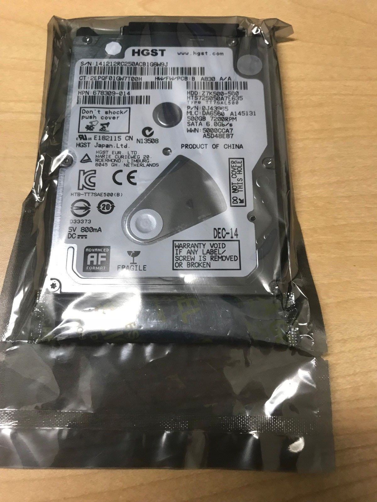 NEW Original HP Pavilion 15-F387WM 500GB Hard Drive  Z7K500-500 7200  678309-014