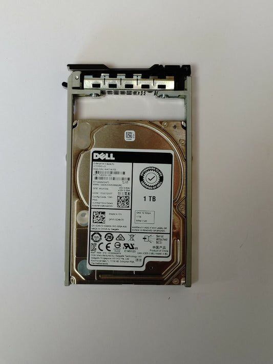 D4N7V Dell 1TB SAS 12G 7.2K SFF 512n HDD Seagate ST1000NX0473 0D4N7V W/ TRAY