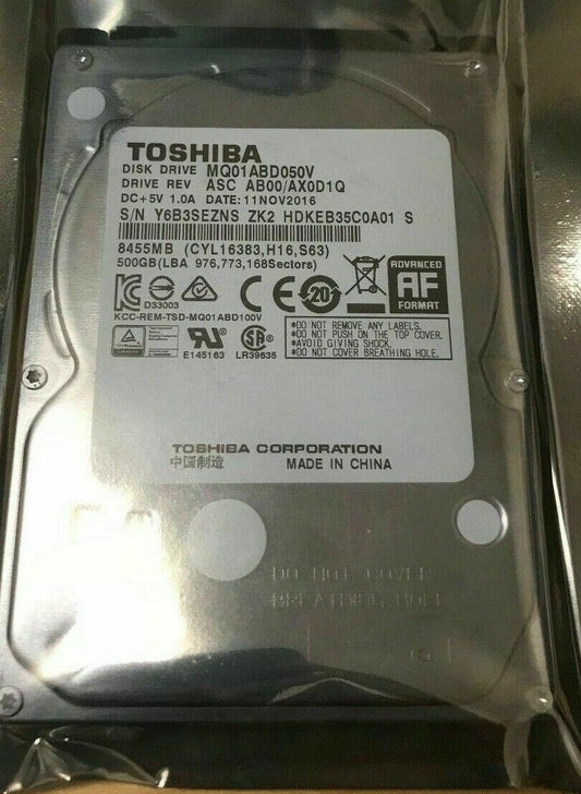 2.5" 500GB TOSHIBA SATA MQ01ABD050V Hard Drive  Digital Video Recorders (DVR) AF