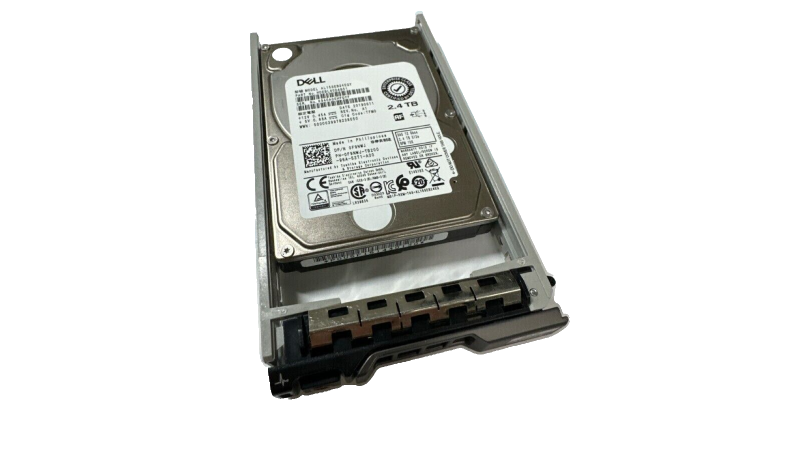 Dell 2.4TB SAS 12GB/s 2.5"  HDD F9NWJ 0F9NWJ AL15SEB24EQY Hard Drive