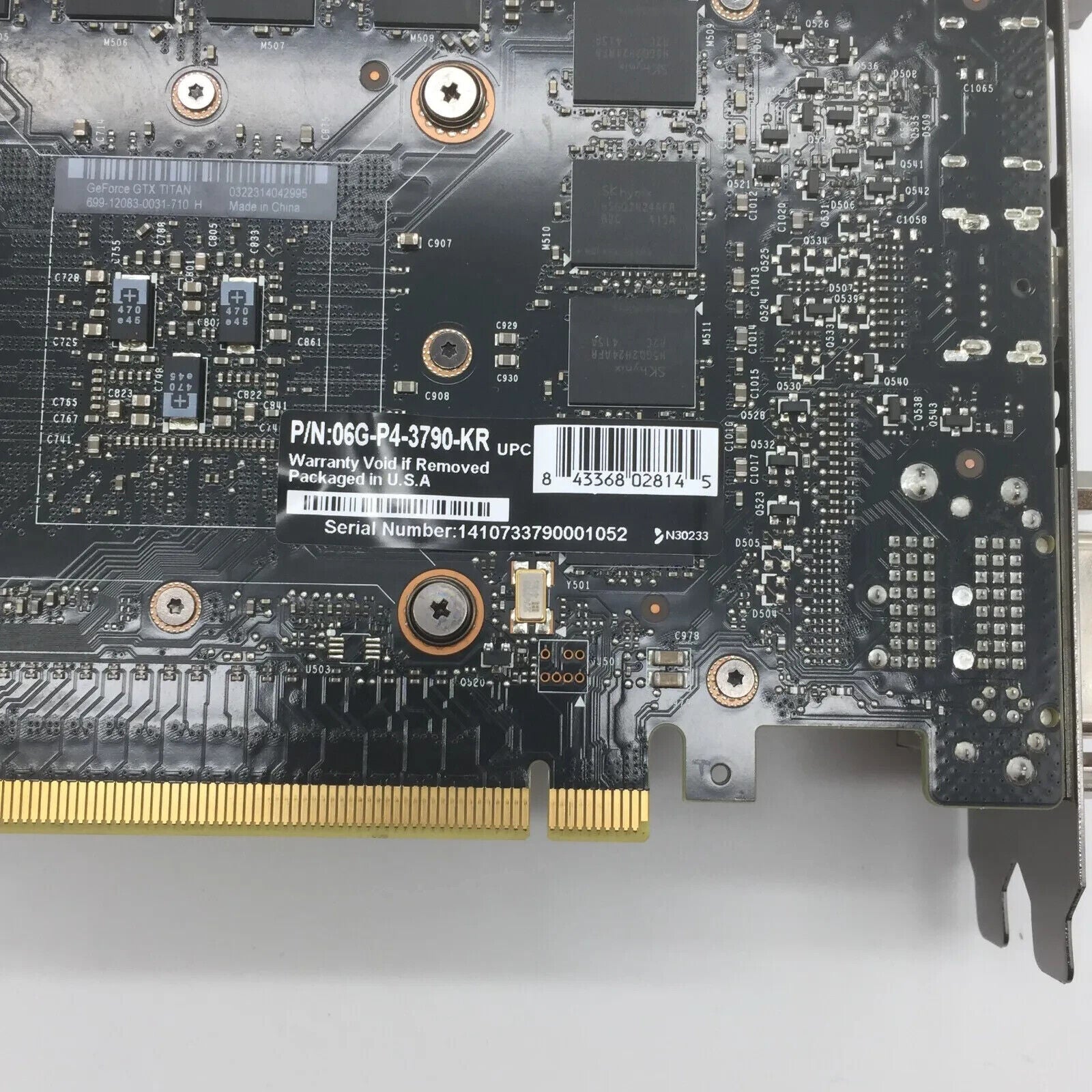 EVGA Nvidia GeForce GTX Titan Black 6GB GDDR5 GPU 06G-P4-3790-KR Free Shipping