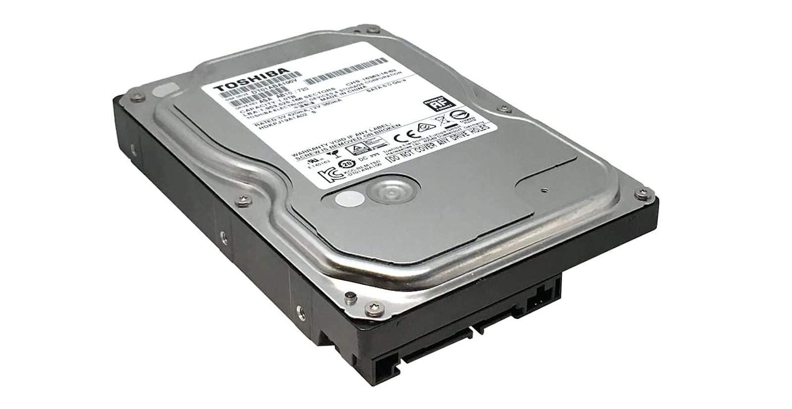 Toshiba DT01ABA100V 1TB Internal Hard Disk Drive 3.5" SATA 5700 RPM 32MB Cache
