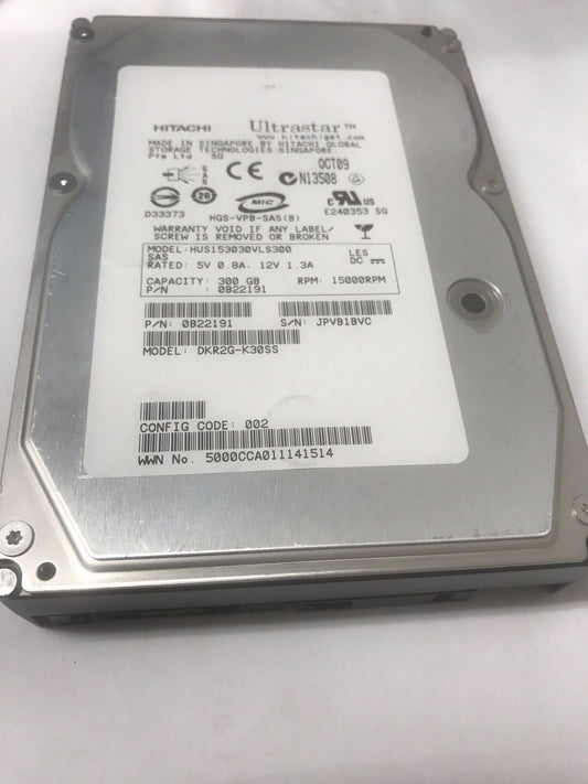 Hitachi Ultrastar 15K300 300GB 15K 3.5" SAS Hard Drive (HUS153030VLS300 0B22191)