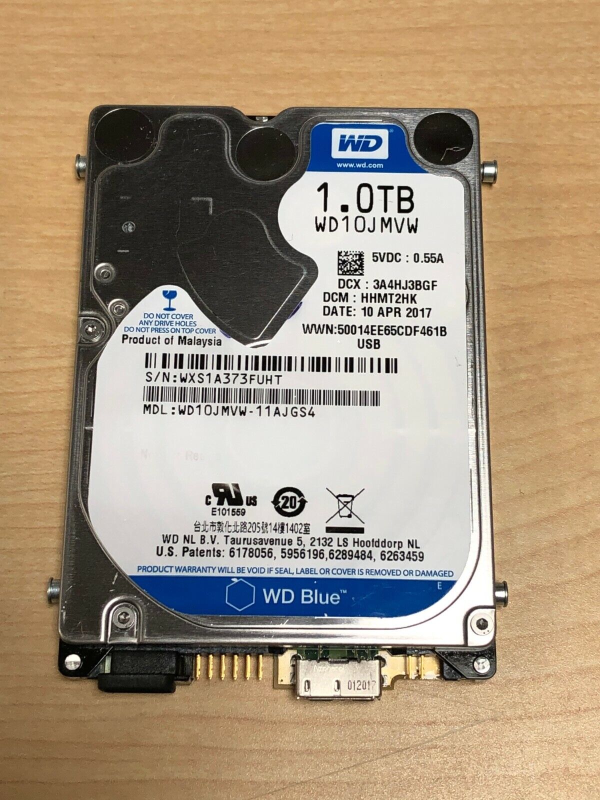 Western Digital 1TB WD10JMVW 2.5" USB 3.1 Hard Drive WD