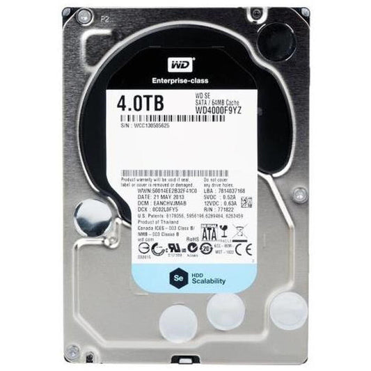WD Gold 3.5" 4TB Datacenter Hard Disk Drive SATA 6Gb/s 7200rpm 64MB WD4000F9YZ