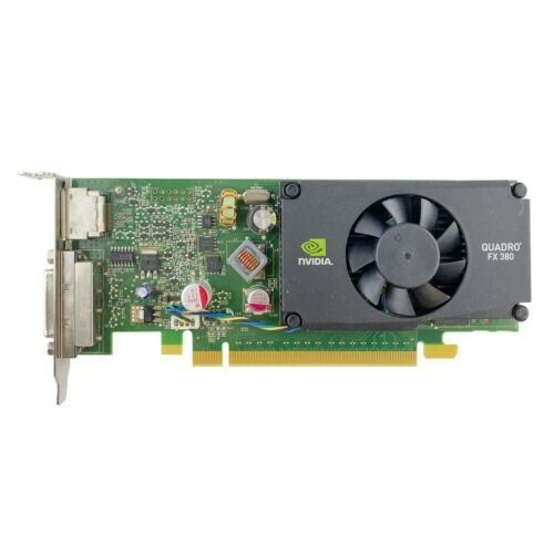 HP NVIDIA Quadro FX 380 256 MB GDDR3  DVI Display Port Video Card Quadro FX380LP