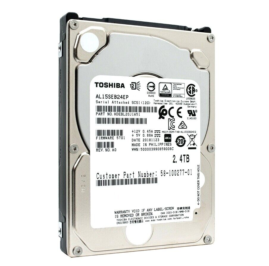 AL15SEB24EP Toshiba Enterprise Performance 2.4TB 10000RPM SAS 12Gbps 128MB Cache