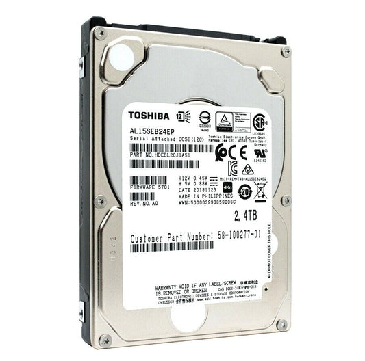 AL15SEB24EP Toshiba Enterprise Performance 2.4TB 10000RPM SAS 12Gbps 128MB Cache