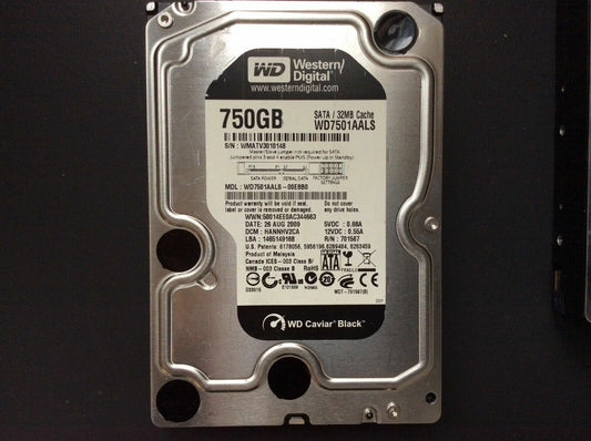 Western Digital Caviar Black 750GB 32MB WD7501AALS-00E8B0 3.5"  black 