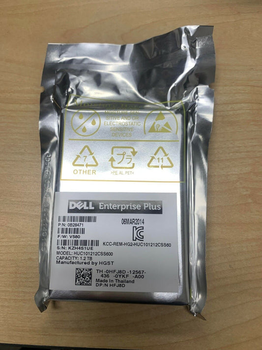 NEW SEALED Dell HFJ8D 0HFJ8D EQUALLOGIC 1.2TB 10K 6Gb/s 2.5" SAS Drive 