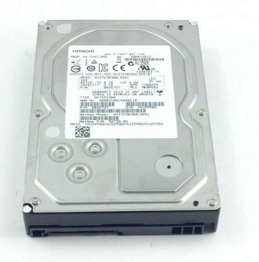 0B26797 Hitachi NetApp 3TB 7200RPM 6Gbps SAS 3.5'' Hard Drive HUS723020ALS641 HD