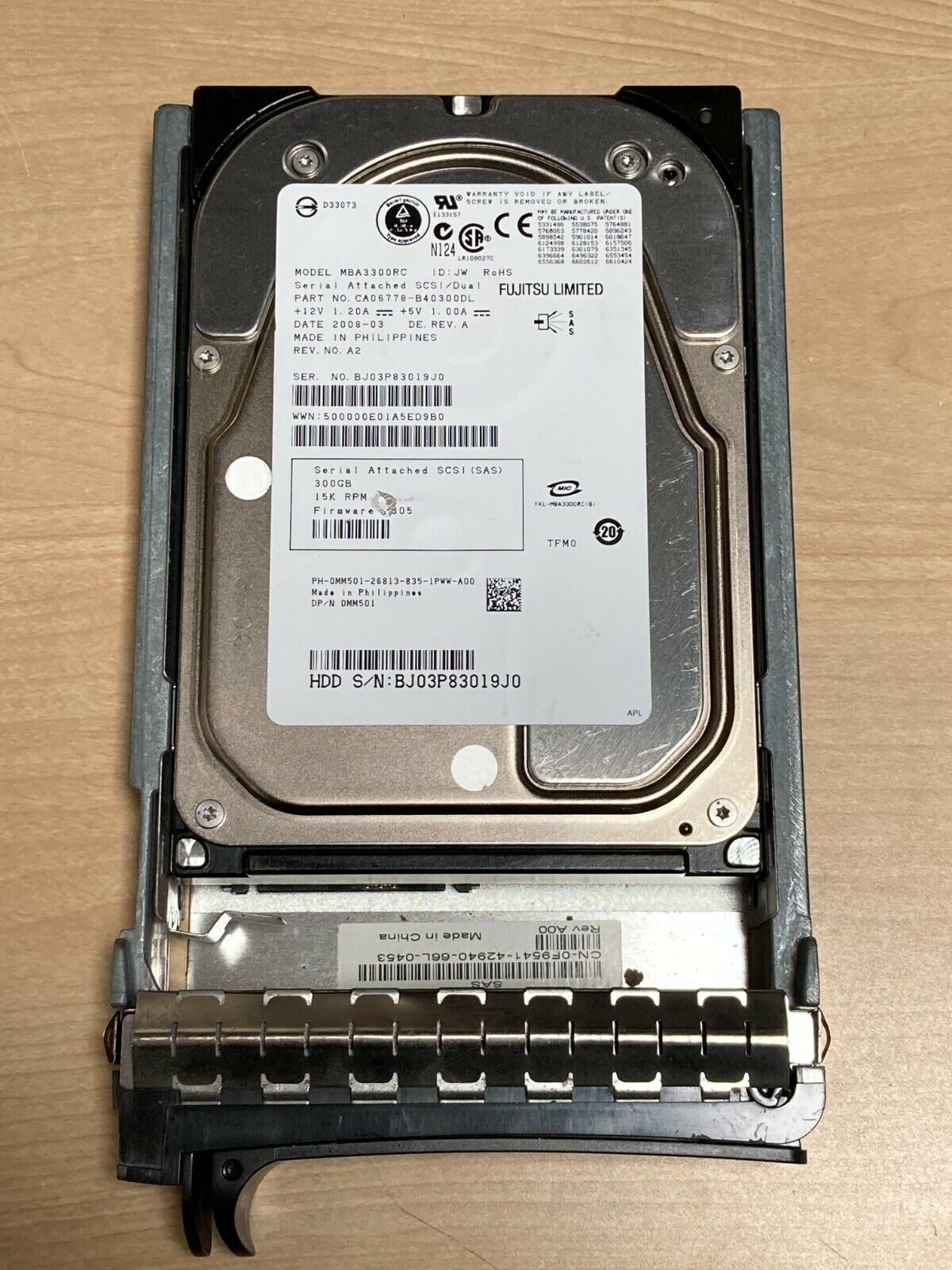 MM501 MBA3300RC DELL 300GB 6G 15K 3.5" SAS HDD FOR POWEREDGE R200 R300 R410 R510