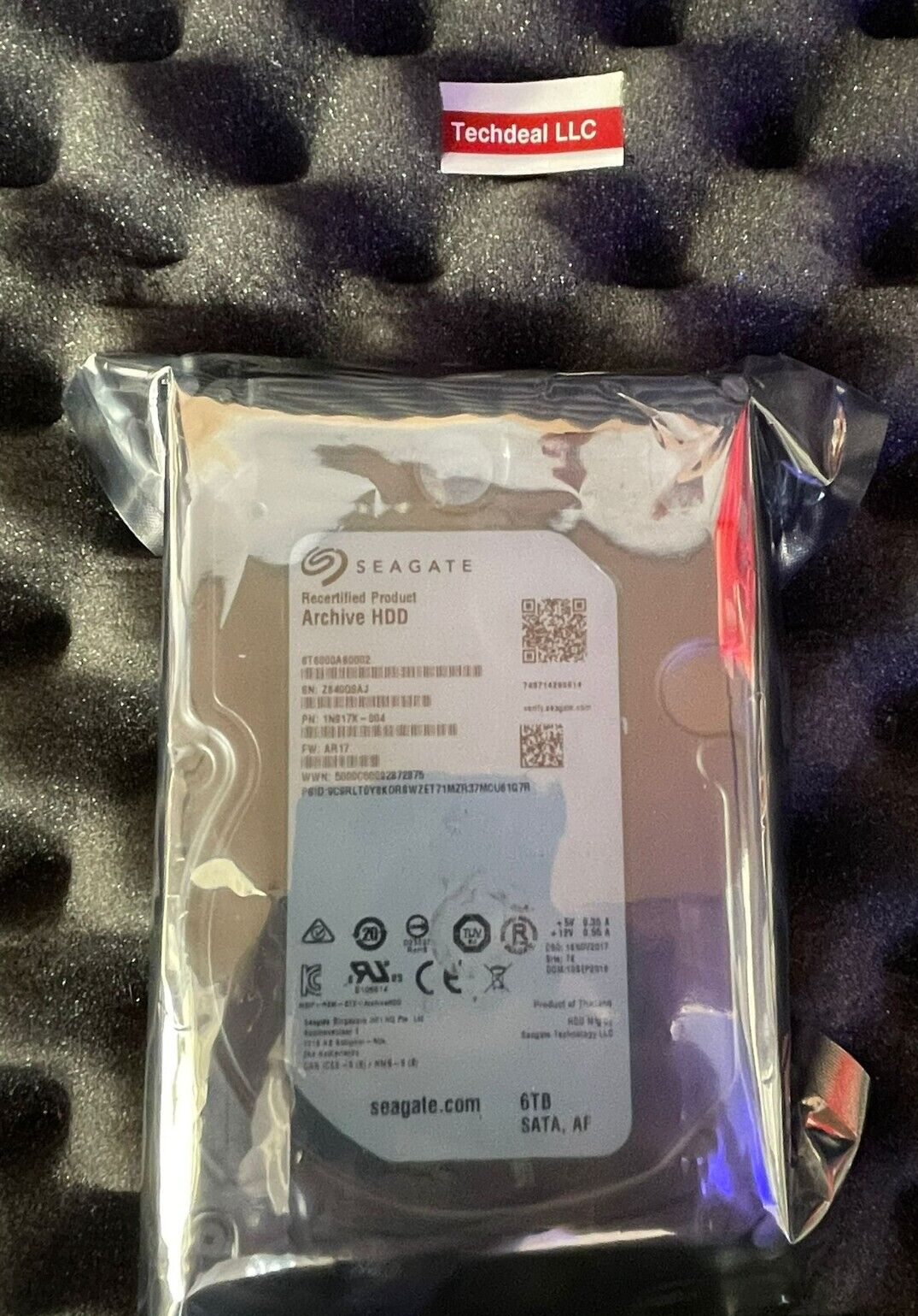 Seagate  6TB 5900RPM SATA 6G 128M 3.5" Hard Drive ST6000AS0002 HDD