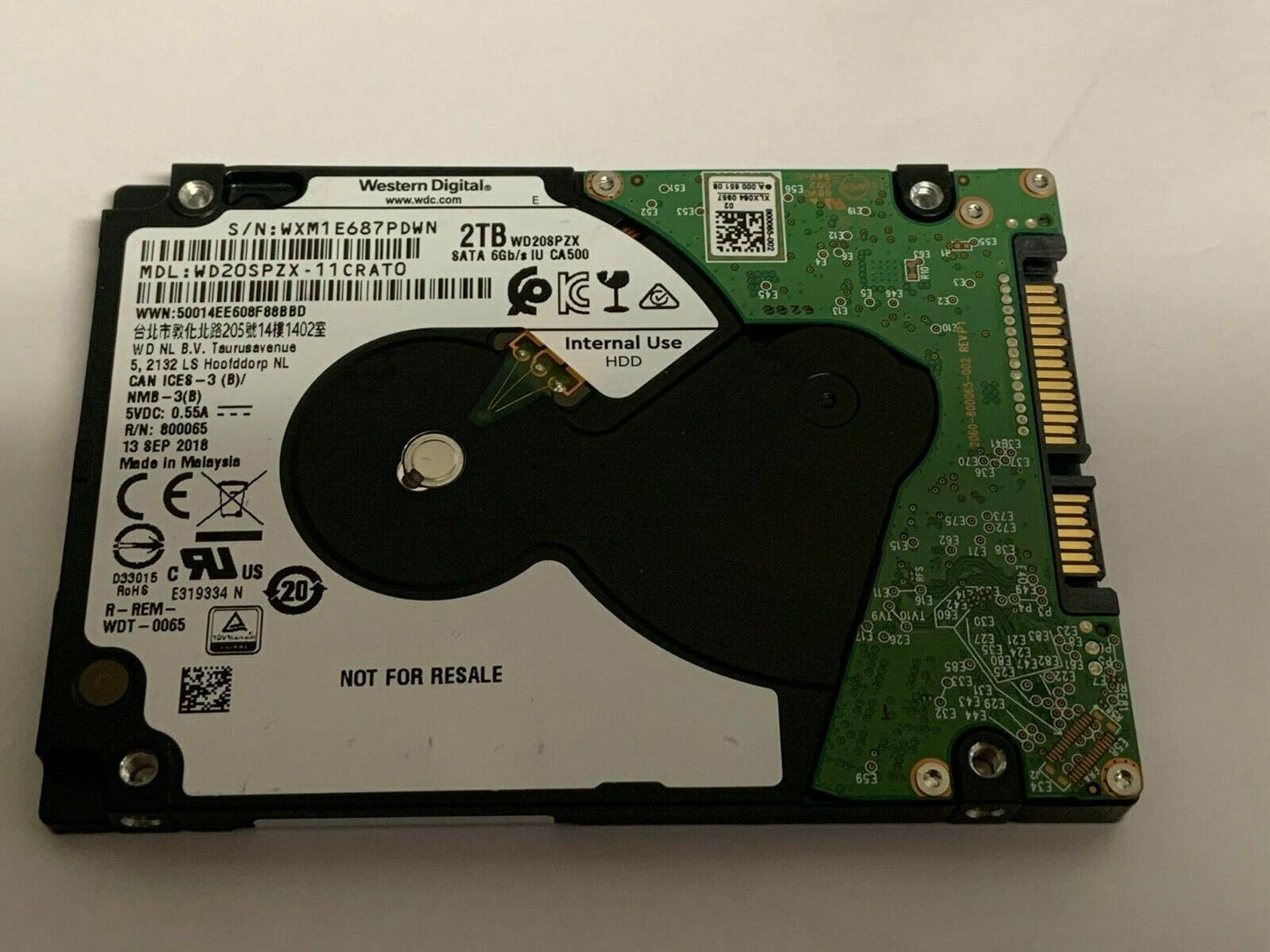 PCB WD20SPZX-75UA7T0 Western Digital WD 2TB SATA 50014EE608F88BBD