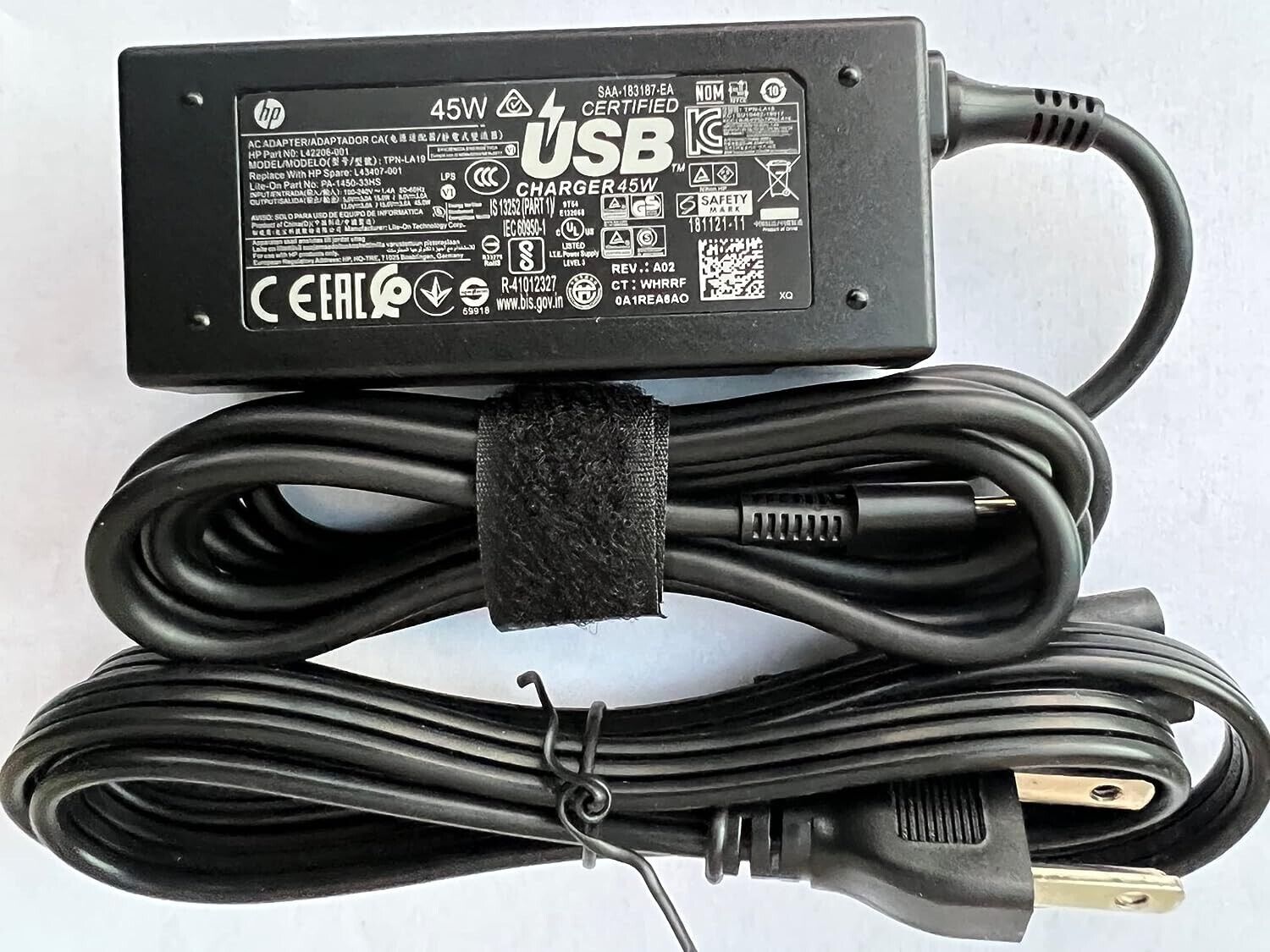 Genuine HP Laptop Charger AC Power Adapter L42206-002 L43407-001 USB-C 45W