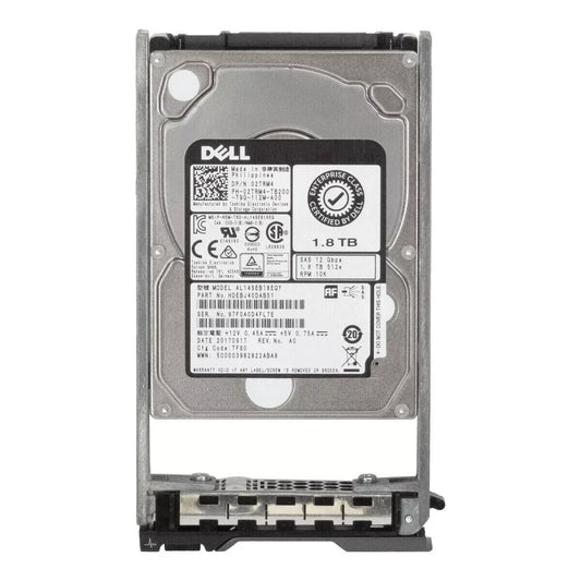 2TRM4 02TRM4 Dell 1.8TB 10K RPM 12Gbps 2.5" HOTSWAP SAS  Hard Drive HDD