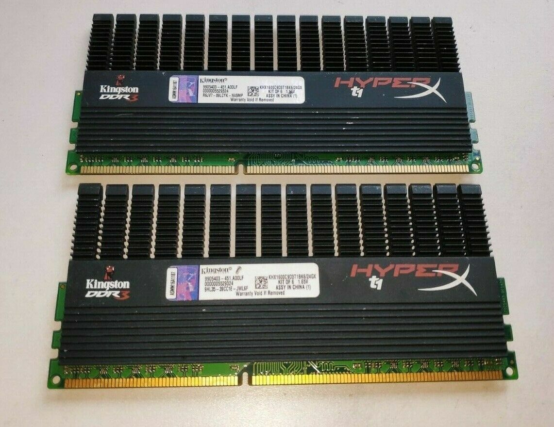 Kingston HyperX t1 KHX1600C9D3T1BK6/24GX 8GB (2x 4GB) PC3-12800 DDR3-1600MHz RAM