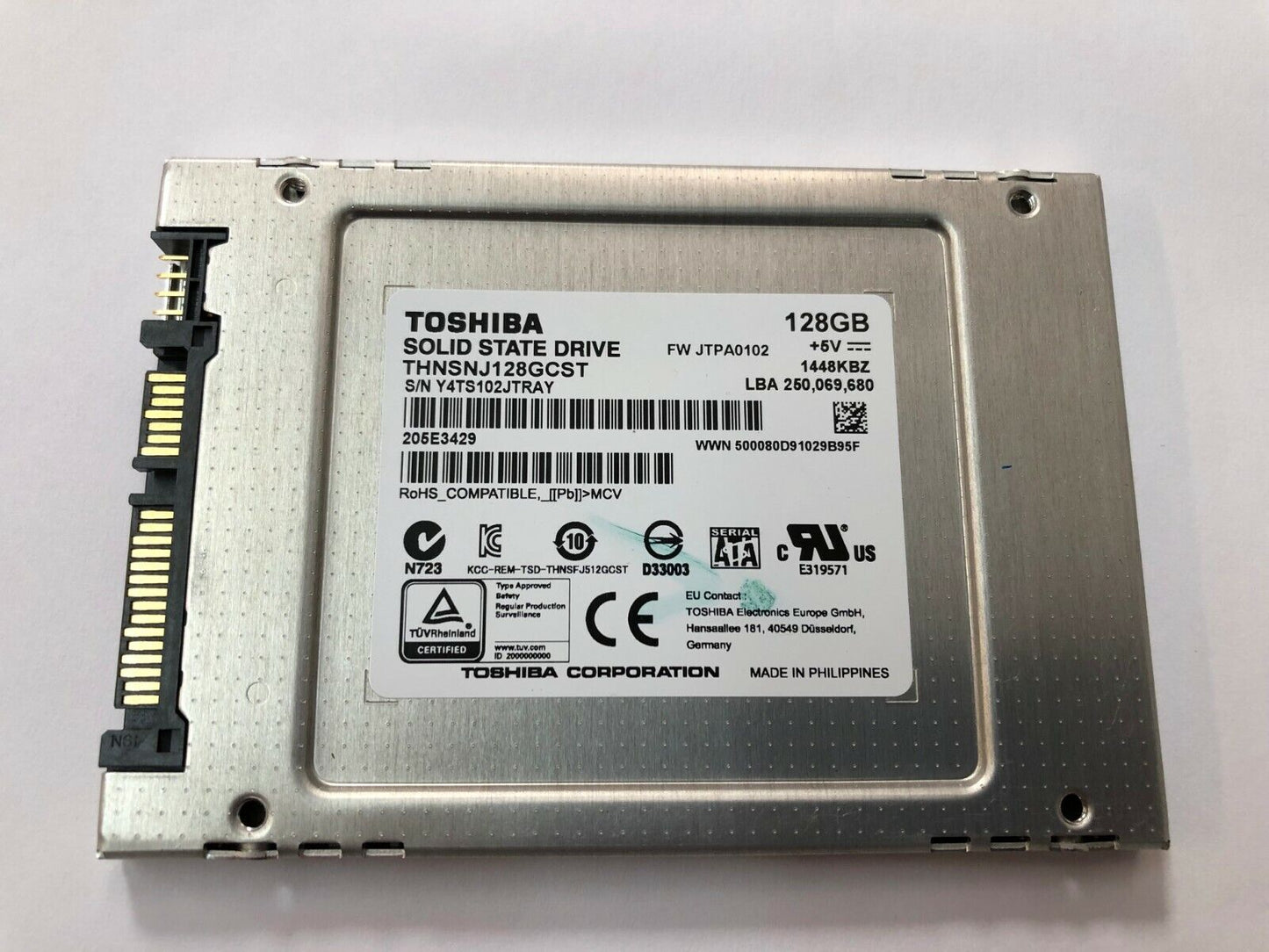 Toshiba Q Pro 2.5" 128GB SATA III Solid State Drive SSD THIN 7MM dell HP lenovo