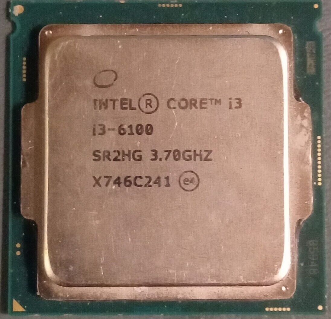 Intel Core i3-6100 3.7 GHz LGA 1151 8 GT/s Desktop CPU - SR2HG