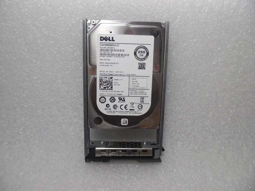 HC79N Dell Constellation2 250GB 7.2K 2.5" SATA HD Seagate ST9250610NS Hard Drive