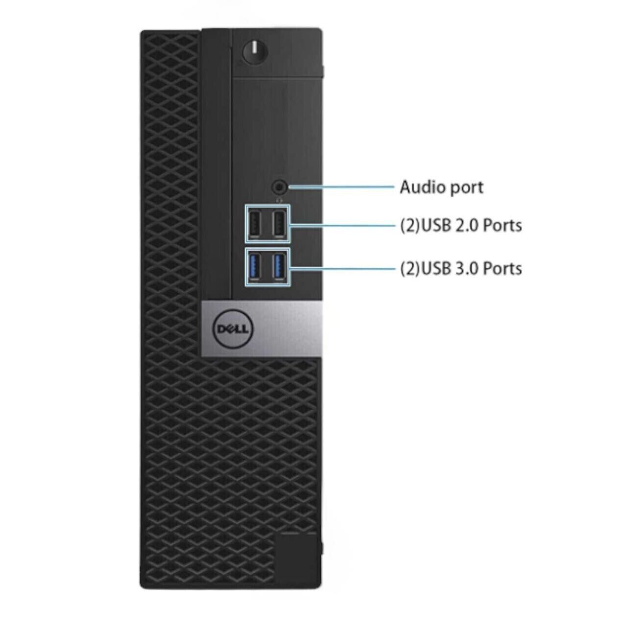 Dell Optiplex 7050 SFF PC Intel i7 32GB RAM 256gb SSD Win 10 Pro desktop PC Wifi