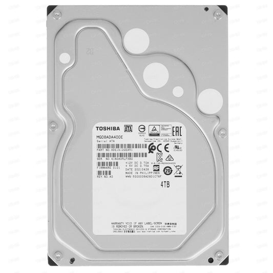 Toshiba Hard Drive MG08ADA400E 4TB SATA 6Gb/s 7200rpm 256MiB 512E 3.5" 512E